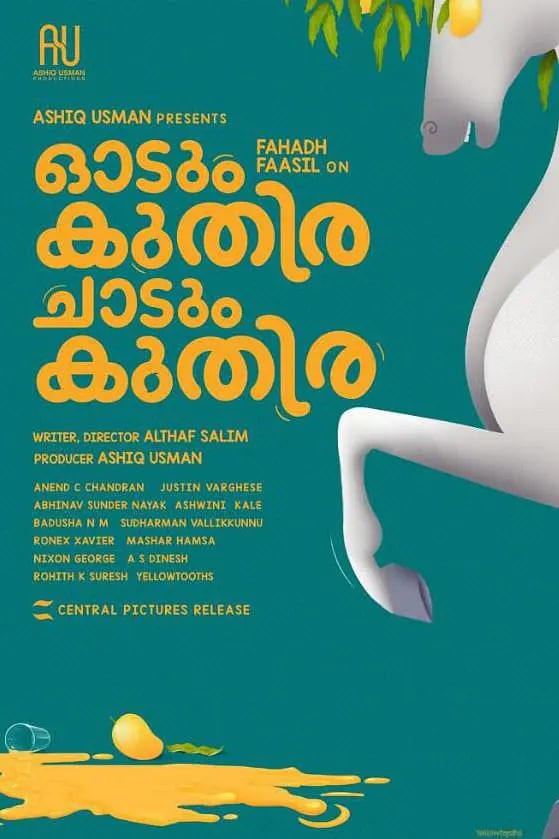 一匹马奔跑,一匹马跳跃