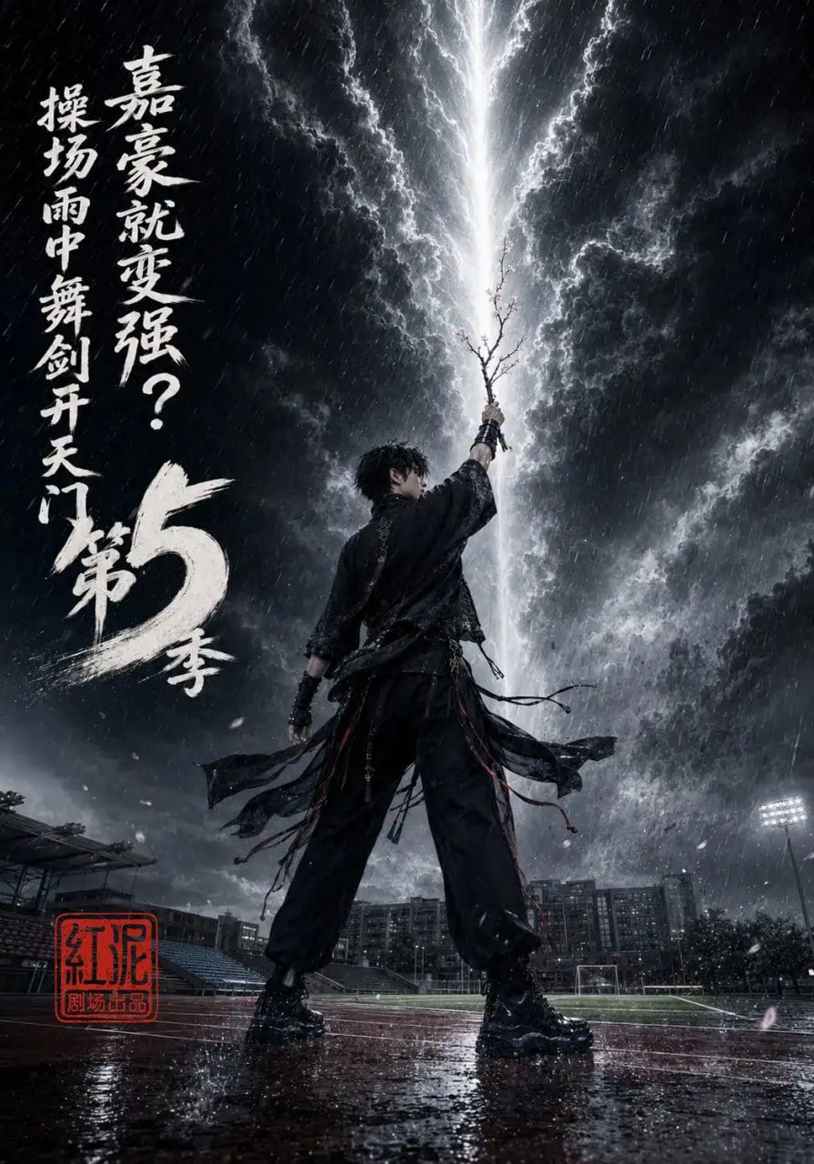 嘉豪就变强,操场雨中舞剑开天门第,5,季