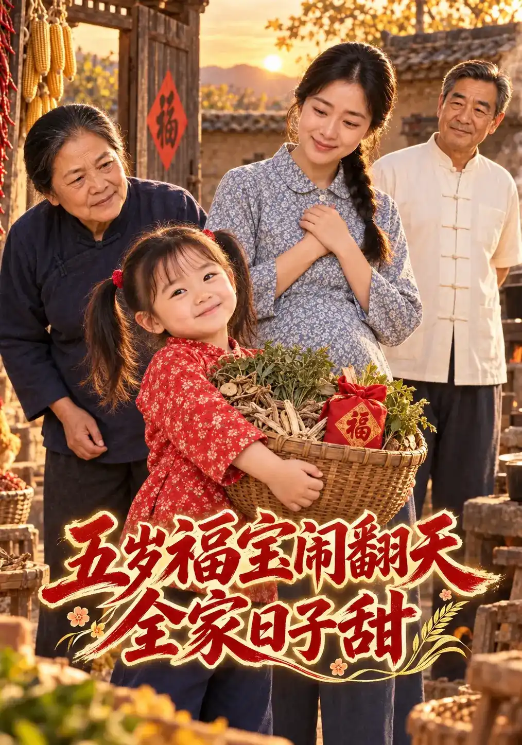 五岁福宝闹翻天,全家日子甜