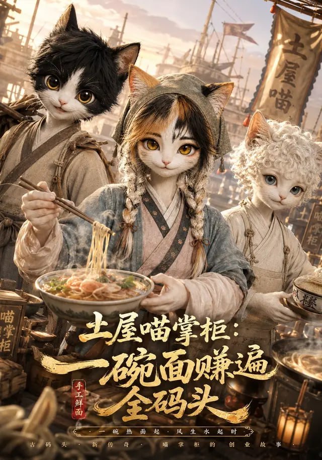 土屋喵掌柜,一碗面赚遍全码头